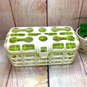 Munchkins Deluxe Dishwasher Basket White & Lime Green